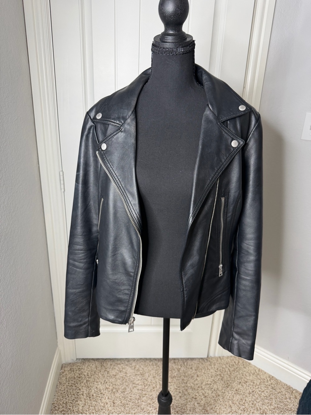 Levi’s Classic Black Leather Moto Jacket - Women's